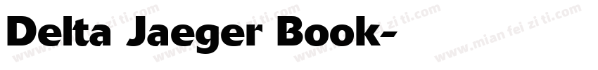 Delta Jaeger Book字体转换